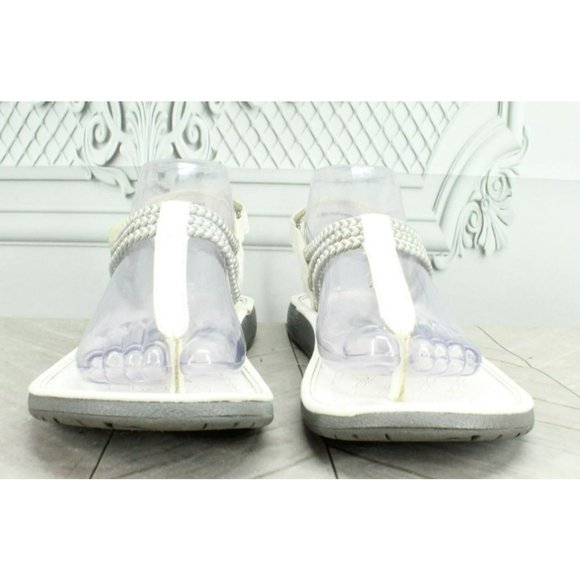 JBU by Jambu White Leather Slip On Slingback Sports Sandals Size 8.5 M - Picture 4 of 9
